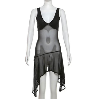 V neck mesh cami top