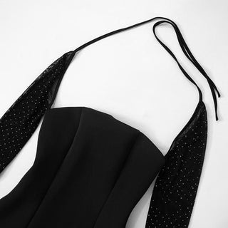 Square neck shrug pleated mini dress