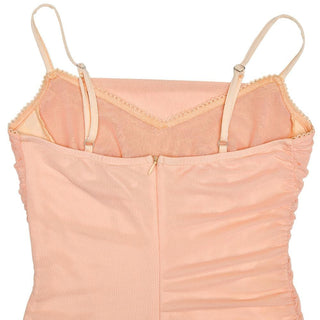 Cowl neck zip-up ruffle cami mini dress