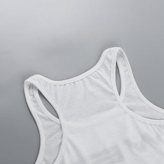 Sleeveless u neck â€œwetâ€ print tank top