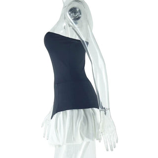 Sweetheart neck patchwork backless tube mini dress