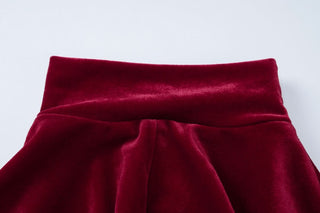 High neck long sleeve velvet ruched maxi dress