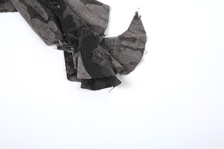 Irregular ruffled sweetheart neck camouflage backless tube top