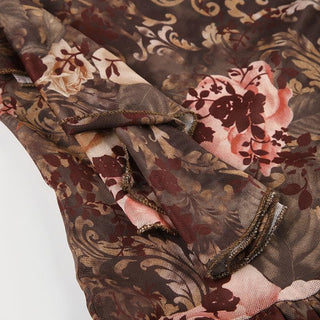 Sleeveless flower applique mini dress