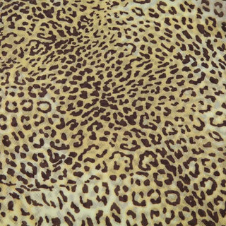 High neck leopard print mesh sleeveless top