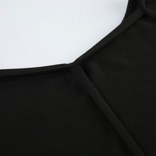 Long sleeve hollow out backless cut out mini dress