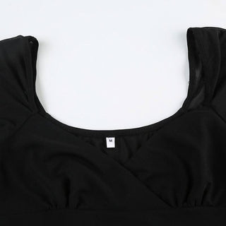 V neck long sleeve slit mesh maxi dress