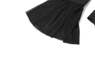 Long sleeve off shoulder ruffle mini dress