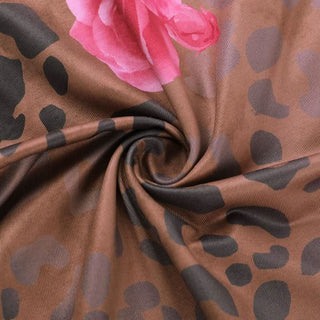 Halter cowl neck flower print ruched maxi dress