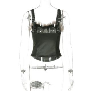 Sweetheart neck fluffy cami top