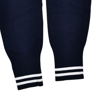 Long sleeve hoodie knitted zip-up high rise pant set