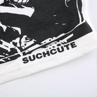 Butterfly print backless tube top