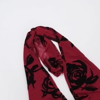 Halter v neck slit backless mesh self tie midi dress