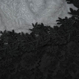 V neck mesh lace cami mini dress