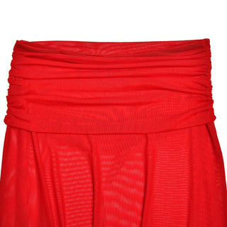 Long sleeve off shoulder sheer mesh maxi skirt set