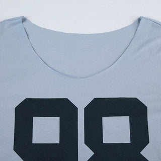 Long sleeve crewneck "98" print top