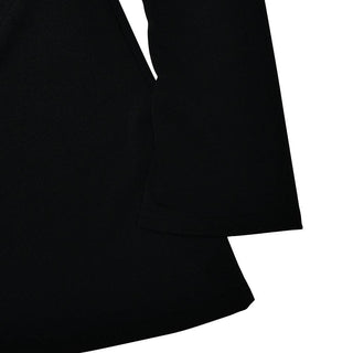 Long sleeve off shoulder patchwork backless mini dress