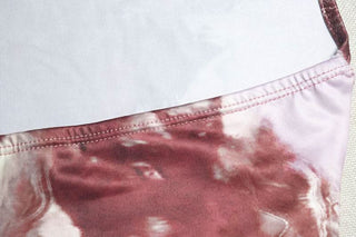 Halter cowl neck hollow out o ring abstract cut out mini dress