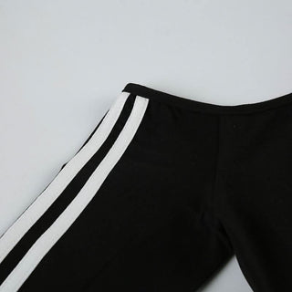 Long sleeve off shoulder "09" pattern top