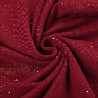 Off shoulder long sleeve beaded fluffy belt mini dress