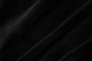 V neck velvet backless cami mini dress