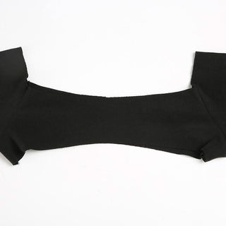 Halter long sleeve 2 piece maxi dress