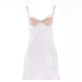 Short sleeve solid lace hem zip-up backless mini dress
