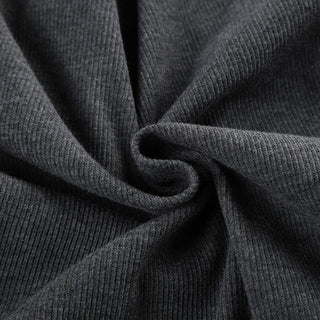 Long sleeve v neck lace hem button top