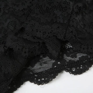 V neck mesh lace cami mini dress