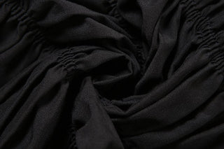 Smocked ruched low rise pant set