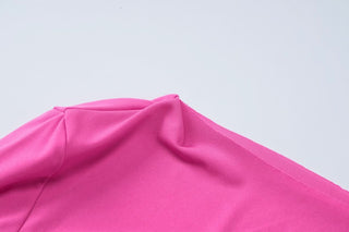 One shoulder knotted mini dress