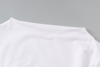 Short sleeve crewneck solid pant set