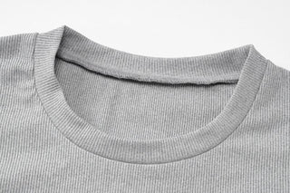 Short sleeve crewneck drawstring pant set