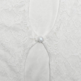 Long sleeve lace hollow out ruffle cut out mini dress