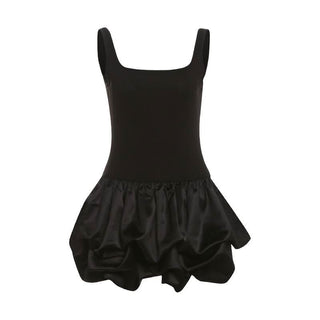 Square neck backless cami mini dress