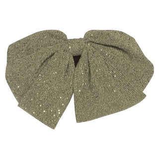 Bowknot glitter backless contrast tube top