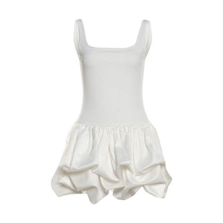 Square neck backless cami mini dress