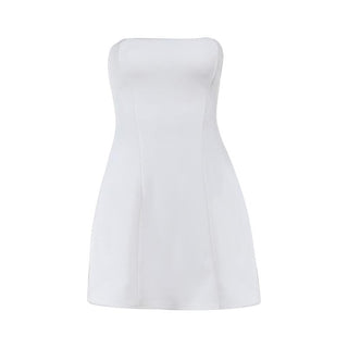 Backless bowknot tube mini dress