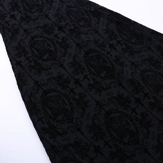 U neck cross print backless solid cami maxi dress