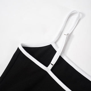Drawstring ruched self tie cami crop top