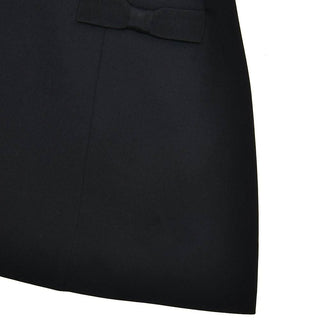 Long sleeve bowknot solid mini dress