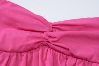 Ruched backless solid tube top