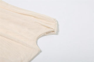 Off shoulder sheer mesh ruffle top