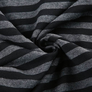 Striped long sleeve knitted patchwork top