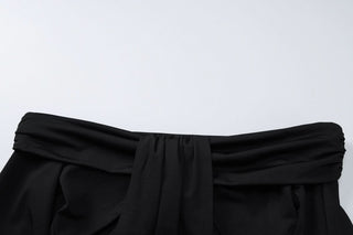 Off shoulder long sleeve hollow out cut out maxi dress