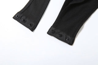 Hollow out mesh cami bodysuit