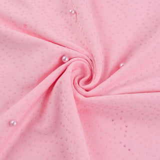 Crewneck long sleeve beaded backless mini dress