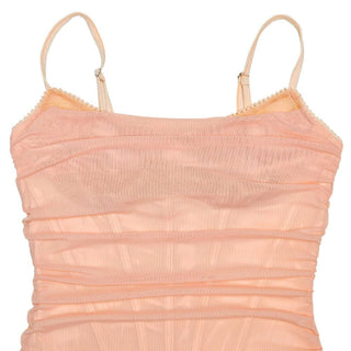 Cowl neck zip-up ruffle cami mini dress