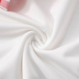 Bowknot long sleeve crewneck plaid mini skirt set