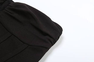 Sweetheart neck glitter mini dress